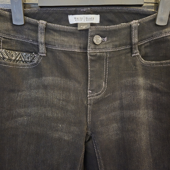 White House Black Market "Diamonds Are Forever" Bootcut Jeans - Size 0 Regular - Picture 2 of 8